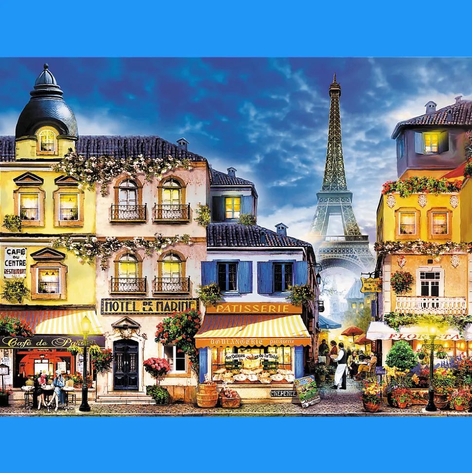 Puzzle drewniane 1000 el. Francuska uliczka