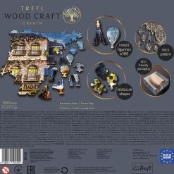 Puzzle drewniane 1000 el. Francuska uliczka