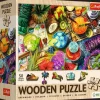 Puzzle drewniane 501 el. Kolorowe koktajle