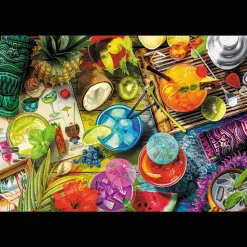 Puzzle drewniane 501 el. Kolorowe koktajle