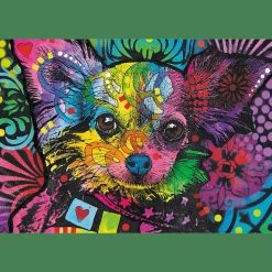 Puzzle drewniane 501 el. Kolorowy szczeniak