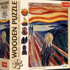 Puzzle drewniane 200 el. Krzyk, Edvard Munch