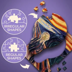 Puzzle drewniane 200 el. Krzyk, Edvard Munch