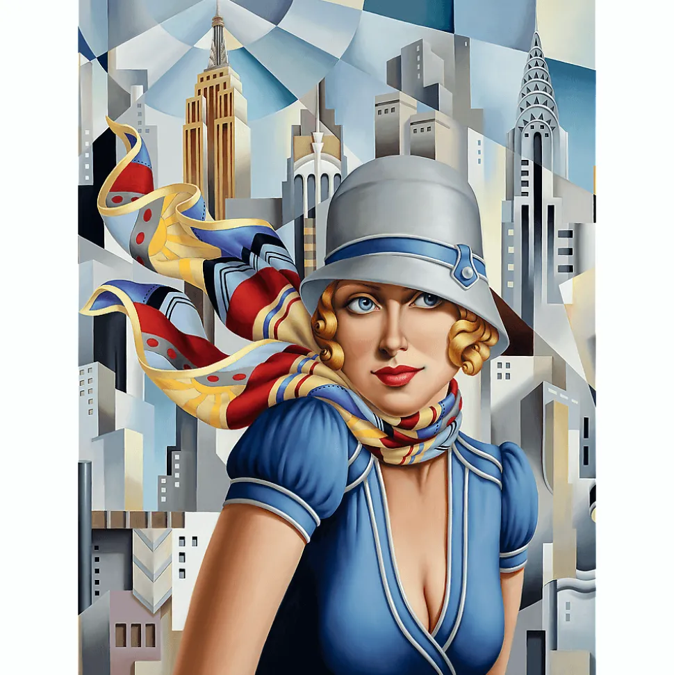 Puzzle drewniane 200 el. Lato w Mieście, Catherine Abel