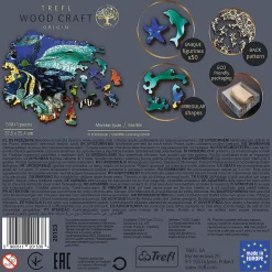Puzzle drewniane 501 el. Morskie życie