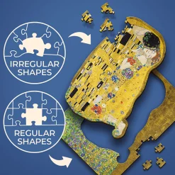 Puzzle drewniane 200 el. Pocałunek - Gustav Klimt
