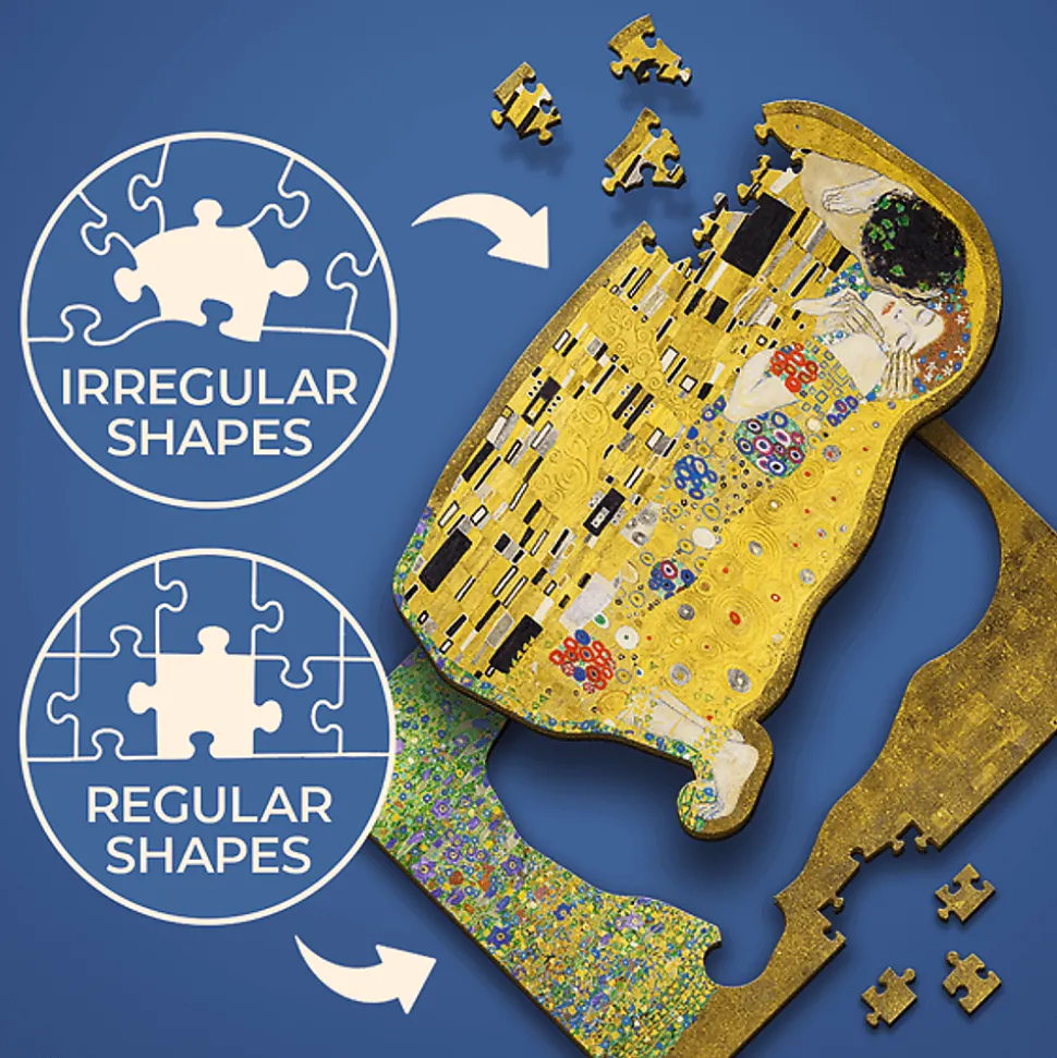 Puzzle drewniane 200 el. Pocałunek - Gustav Klimt