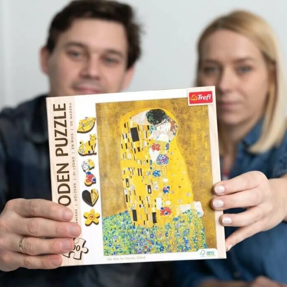 Puzzle drewniane 200 el. Pocałunek - Gustav Klimt