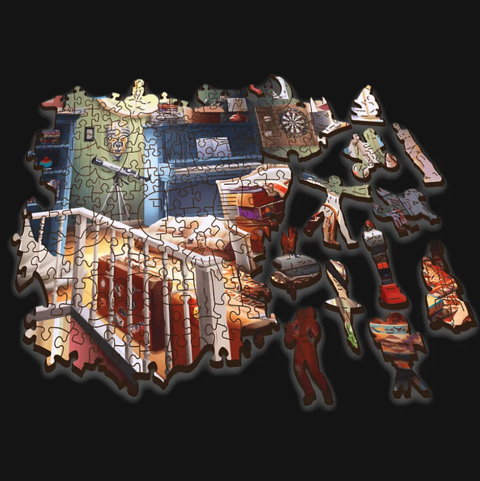 Puzzle drewniane 501 el. Skarby na strychu