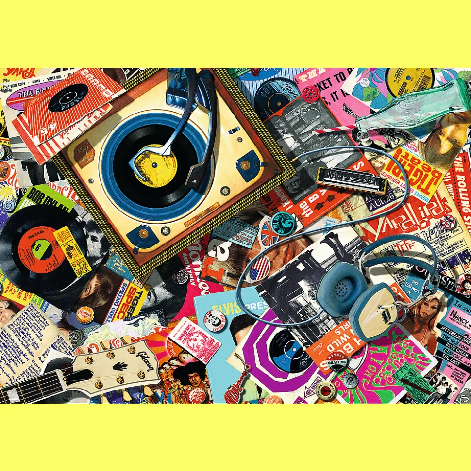 Puzzle drewniane 501 el. W świecie muzyki