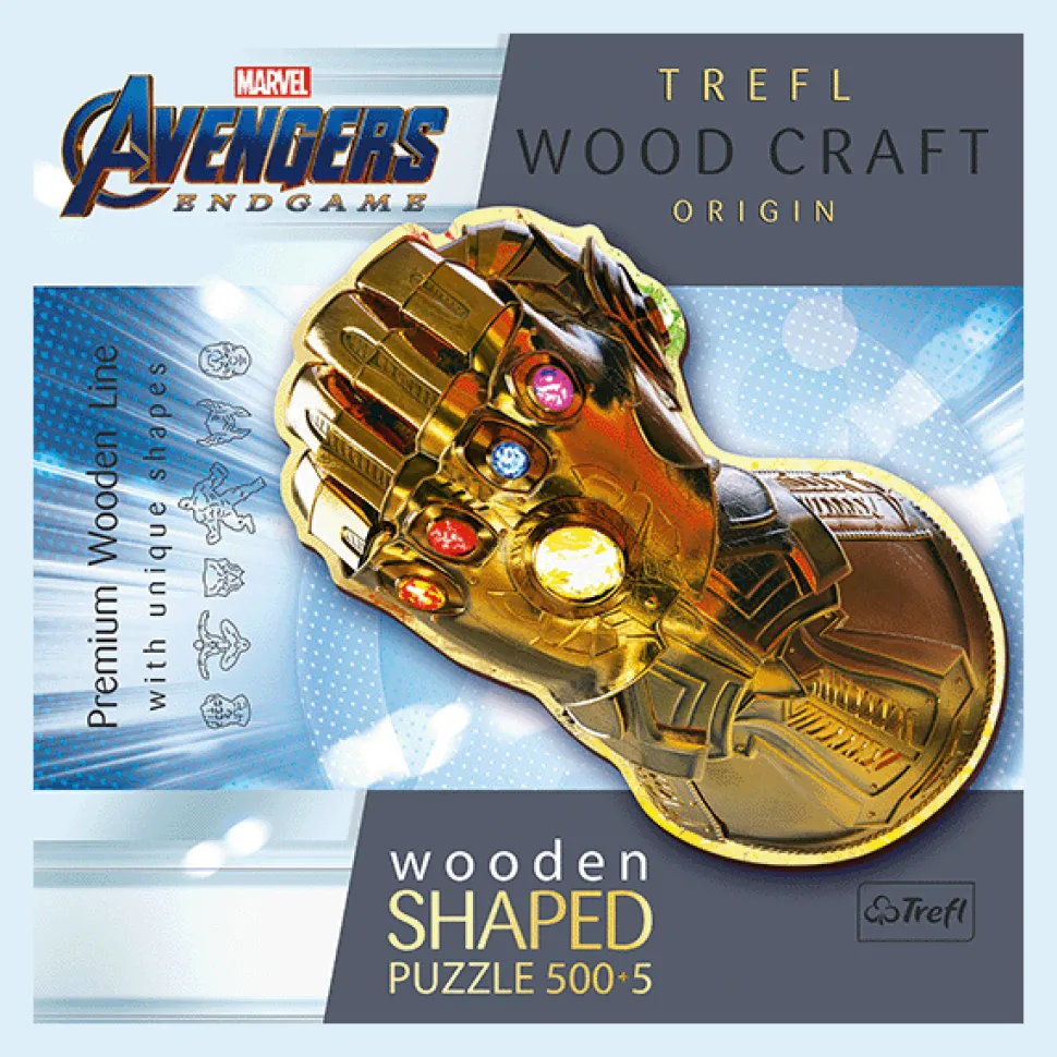 Puzzle drewniane Avengers 505 el. Rękawica Nieskończoności