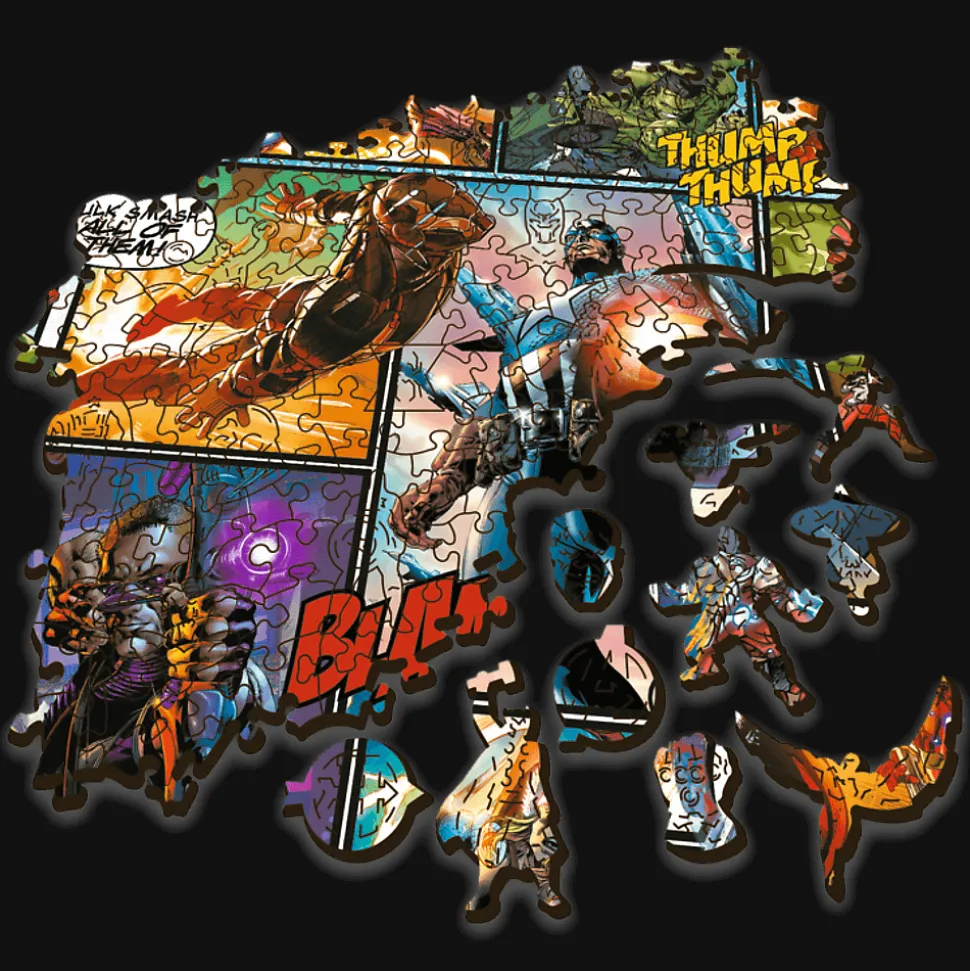 Puzzle drewniane Avengers 1000 el. Komiksowe uniwersum Marvela