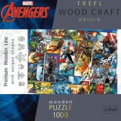 Puzzle drewniane Avengers 1000 el. Komiksowe uniwersum Marvela