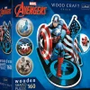 Puzzle drewniane Avengers 160 el. Nieustraszony Kapitan Ameryka