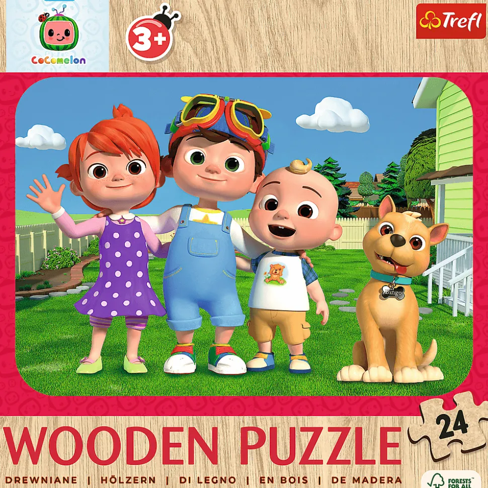 Puzzle drewniane Cocomelon 24 el. Wesoły Cocomelon