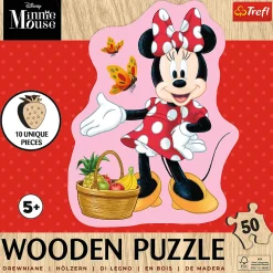 Puzzle drewniane Disney 50 el. Wesoła Minnie