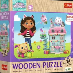 Puzzle drewniane Koci Domek Gabi 24 el. Wesoła Gabby i przyjaciele