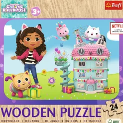 Puzzle drewniane Koci Domek Gabi 24 el. Wesoła Gabby i przyjaciele