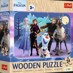 Puzzle drewniane Kraina Lodu 24 el. Niesamowita Kraina Lodu