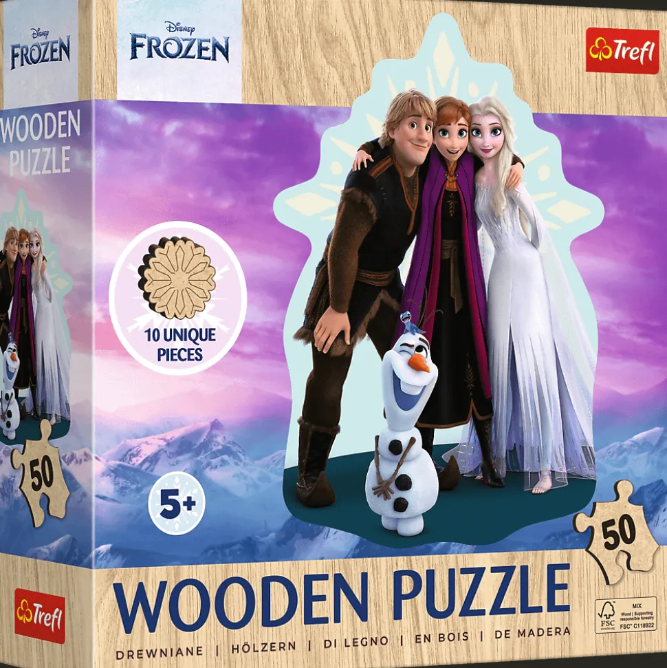 Puzzle drewniane Kraina Lodu 50 el. Ulubiona Kraina Lodu