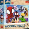 Puzzle drewniane Marvel 24 el. Odważny Spiday i przyjaciele