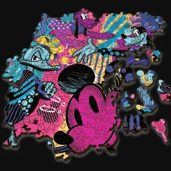Puzzle drewniane Mickey Mouse 505 el. Kultowa Myszka Mickey