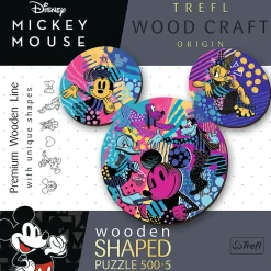 Puzzle drewniane Mickey Mouse 505 el. Kultowa Myszka Mickey