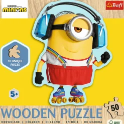 Puzzle drewniane Minionki 50 el. Szalony Minionek