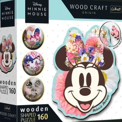 Puzzle drewniane Myszka Minnie 160 el. Stylowa Myszka Minnie