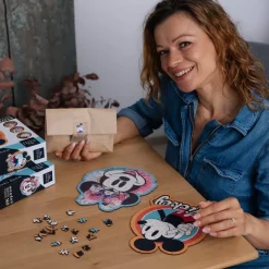 Puzzle drewniane Myszka Minnie 160 el. Stylowa Myszka Minnie