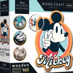 Puzzle drewniane Myszka Mickey 160 el. Retro Myszka Mickey