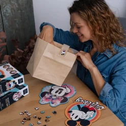 Puzzle drewniane Myszka Mickey 160 el. Retro Myszka Mickey
