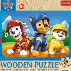 Puzzle drewniane Psi Patrol 24 el. Urocza psia ekipa
