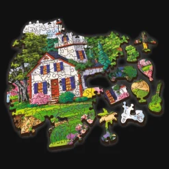 Puzzle drewniane Puzzle 501 el. Letnia przystań