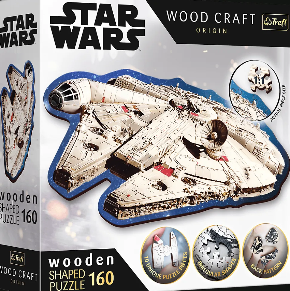 Puzzle drewniane Star Wars 160 el. Sokół Millennium