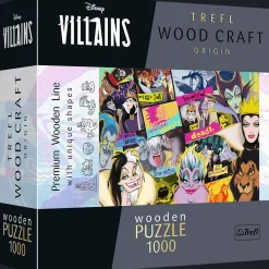 Puzzle drewniane Villains 1000 el. Zlot Złoczyńców