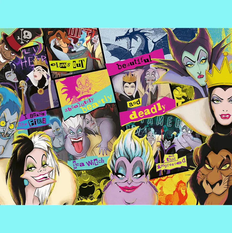 Puzzle drewniane Villains 1000 el. Zlot Złoczyńców