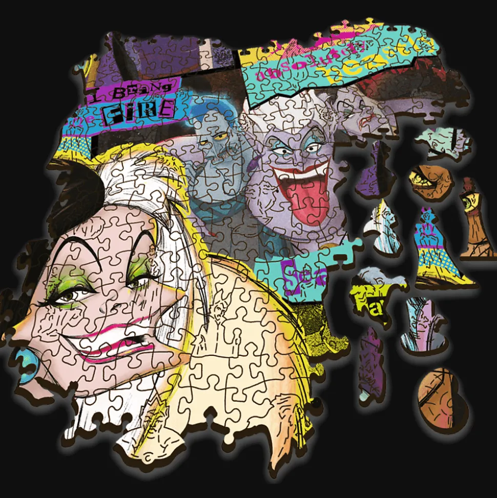 Puzzle drewniane Villains 1000 el. Zlot Złoczyńców