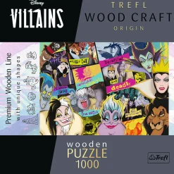Puzzle drewniane Villains 1000 el. Zlot Złoczyńców