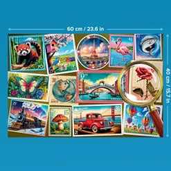 Puzzle EasyPiece 300 el. Znaczki pocztowe