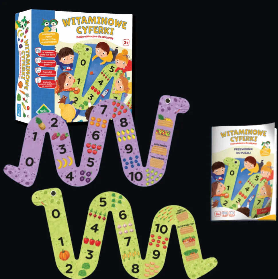Puzzle edukacyjne dla grupy Witaminowe cyferki, Rodzina Treflików