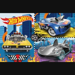 Puzzle Hot Wheels 2 x 70 el. Samochodziki