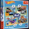 Puzzle Hot Wheels 4w1 Pojazdy Hot Wheels