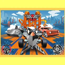 Puzzle Hot Wheels 4w1 Pojazdy Hot Wheels