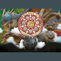 Puzzle Jak wytresować smoka 100 el. Smoki w akcji