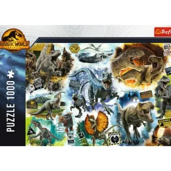 Puzzle Jurassic World 1000 el. Na tropie dinozaurów