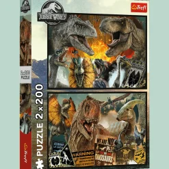 Puzzle Jurassic World 2 x 200 el. Prehistoryczny świat