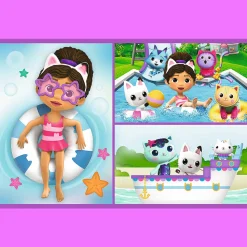 Puzzle Koci Domek Gabi 2 x 70 el. Baw się z Gabby