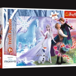 Puzzle Kraina Lodu 200 el. Magiczny świat sióstr