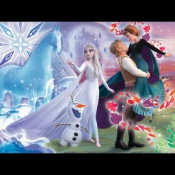 Puzzle Kraina Lodu 200 el. Magiczny świat sióstr